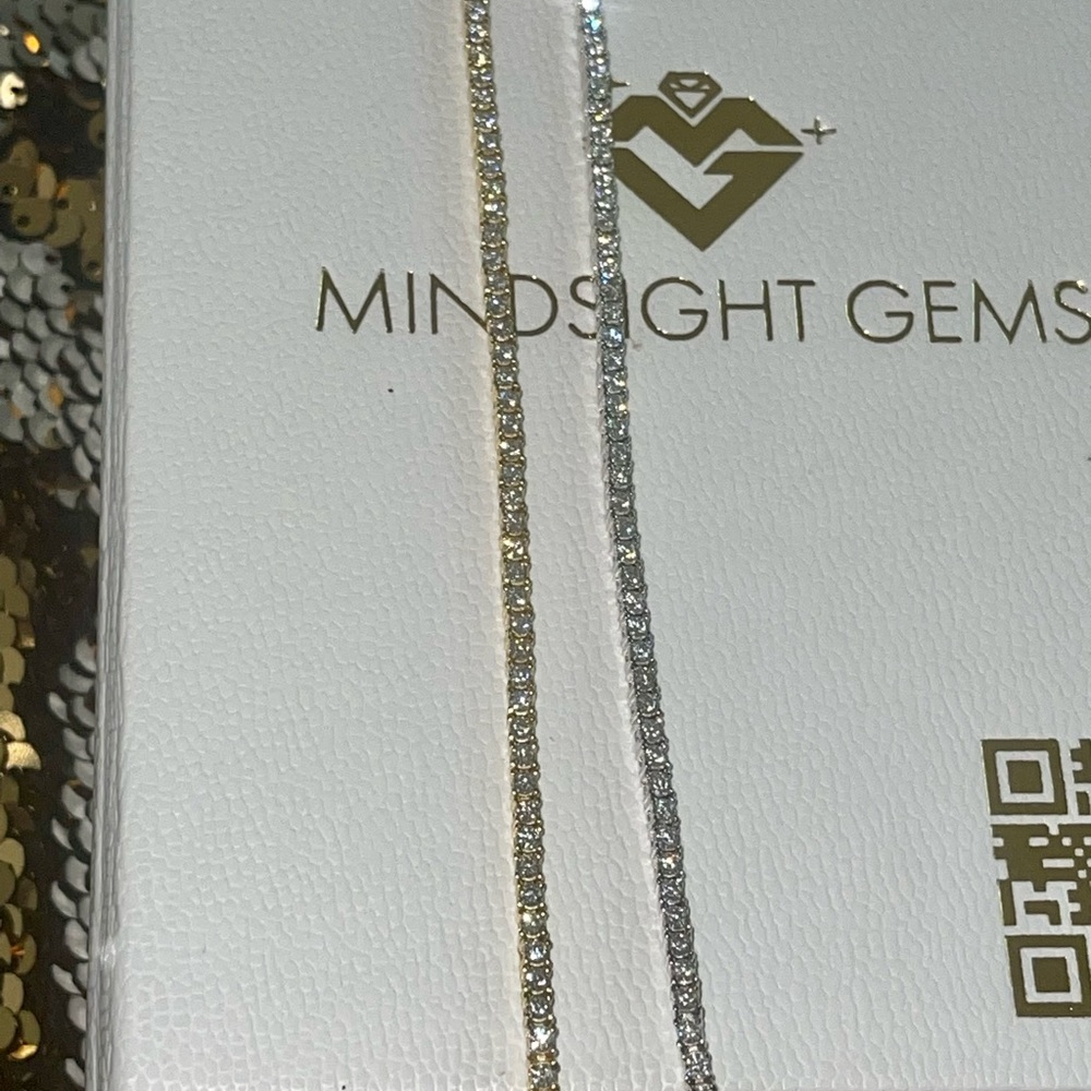 14k Gold Vermeil Vvs GRA certified Moissanite diamonds, PASSES diamond testers! - Picture 3 of 6